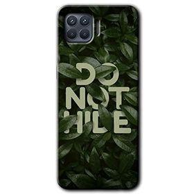 Oppo Reno 4 Lite Do Not Hide Baskılı Uyumlu Silikon Kılıf