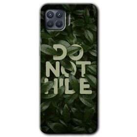 Oppo Reno 4 Lite Do Not Hide Baskılı Uyumlu Silikon Kılıf