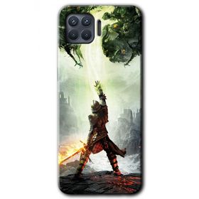 Oppo Reno 4 Lite Dragon Hunter Baskılı Uyumlu Silikon Kılıf