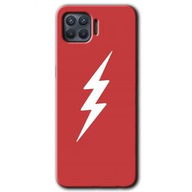 Oppo Reno 4 Lite Flash Logo Baskılı Uyumlu Silikon Kılıf