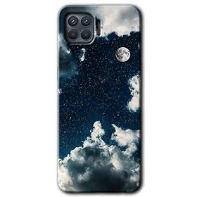 Oppo Reno 4 Lite Gece Gökyüzü Baskılı Uyumlu Silikon Kılıf