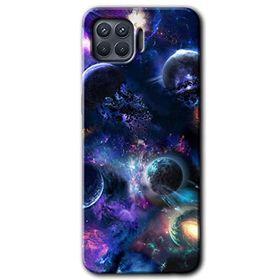 Oppo Reno 4 Lite Gezegen Karışımı Baskılı Uyumlu Silikon Kılıf