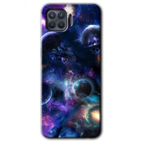 Oppo Reno 4 Lite Gezegen Karışımı Baskılı Uyumlu Silikon Kılıf
