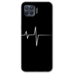 Oppo Reno 4 Lite Heart Rytm Baskılı Uyumlu Silikon Kılıf