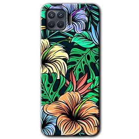 Oppo Reno 4 Lite Hibiscus Flowers Baskılı Uyumlu Silikon Kılıf