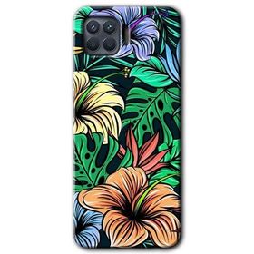 Oppo Reno 4 Lite Hibiscus Flowers Baskılı Uyumlu Silikon Kılıf