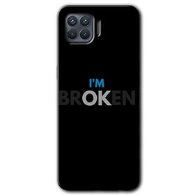 Oppo Reno 4 Lite Im Broken Baskılı Uyumlu Silikon Kılıf