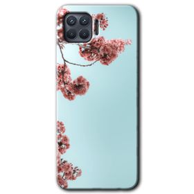 Oppo Reno 4 Lite Japon Çiçeği Baskılı Uyumlu Silikon Kılıf