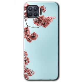 Oppo Reno 4 Lite Japon Çiçeği Baskılı Uyumlu Silikon Kılıf