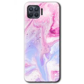 Oppo Reno 4 Lite Kabarmış Leke Baskılı Uyumlu Silikon Kılıf