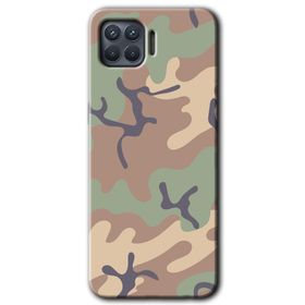 Oppo Reno 4 Lite Kamuflaj 29 Baskılı Uyumlu Silikon Kılıf