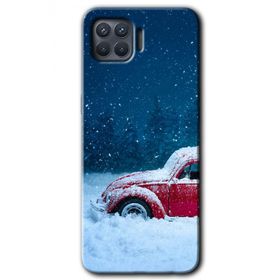 Oppo Reno 4 Lite Karlı Vosvos Baskılı Uyumlu Silikon Kılıf