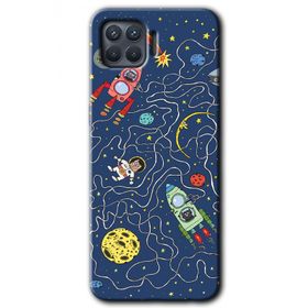 Oppo Reno 4 Lite Kedi Galaksi Baskılı Uyumlu Silikon Kılıf