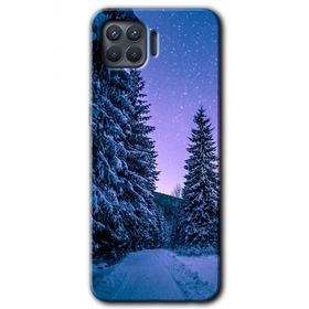 Oppo Reno 4 Lite Kış Manzarası Baskılı Uyumlu Silikon Kılıf