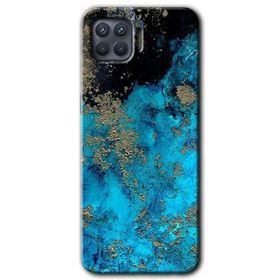 Oppo Reno 4 Lite Klas Mermer Baskılı Uyumlu Silikon Kılıf