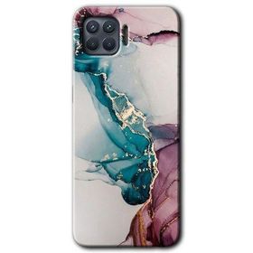 Oppo Reno 4 Lite Liquid Mermer Baskılı Uyumlu Silikon Kılıf