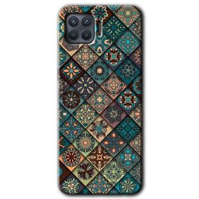 Oppo Reno 4 Lite Mandala Desen Baskılı Uyumlu Silikon Kılıf