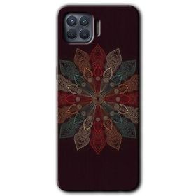 Oppo Reno 4 Lite Mandala Flower Wal Baskılı Uyumlu Silikon Kılıf