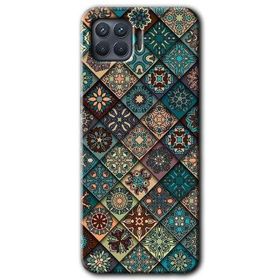 Oppo Reno 4 Lite Mat Mandala Baskılı Uyumlu Silikon Kılıf