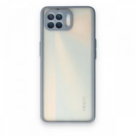 Oppo Reno 4 Lite Montreal Silikon Kapak Gri Kılıf