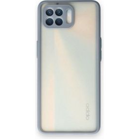 Oppo Reno 4 Lite Montreal Silikon Kapak Gri Kılıf