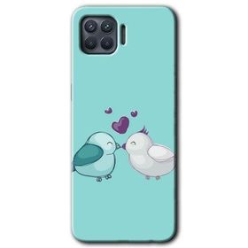 Oppo Reno 4 Lite Mutlu Kuşlar Baskılı Uyumlu Silikon Kılıf