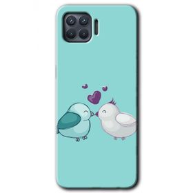 Oppo Reno 4 Lite Mutlu Kuşlar Baskılı Uyumlu Silikon Kılıf
