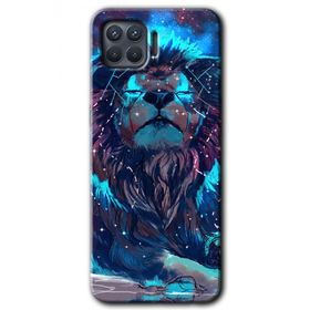 Oppo Reno 4 Lite Neon Aslan Baskılı Uyumlu Silikon Kılıf