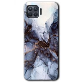 Oppo Reno 4 Lite Otantik Mermer Baskılı Uyumlu Silikon Kılıf
