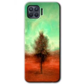Oppo Reno 4 Lite Outlines Paint Baskılı Uyumlu Silikon Kılıf