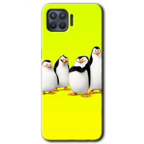 Oppo Reno 4 Lite Penguenler Baskılı Uyumlu Silikon Kılıf
