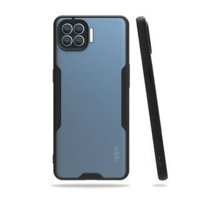 Oppo Reno 4 Lite Platin Silikon Siyah Kılıf