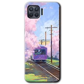 Oppo Reno 4 Lite Rails Paint Baskılı Uyumlu Silikon Kılıf