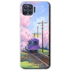 Oppo Reno 4 Lite Rails Paint Baskılı Uyumlu Silikon Kılıf