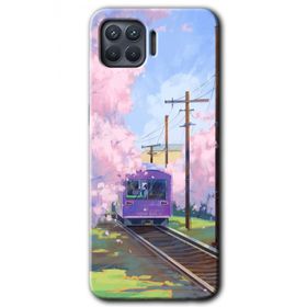 Oppo Reno 4 Lite Rails Paint Baskılı Uyumlu Silikon Kılıf