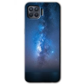 Oppo Reno 4 Lite Samanyolu Baskılı Uyumlu Silikon Kılıf