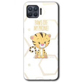 Oppo Reno 4 Lite Sevimli Kedi 1 Baskılı Uyumlu Silikon Kılıf