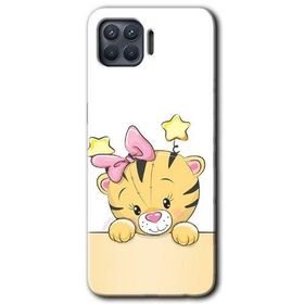 Oppo Reno 4 Lite Sevimli Kedi Baskılı Uyumlu Silikon Kılıf