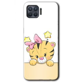 Oppo Reno 4 Lite Sevimli Kedi Baskılı Uyumlu Silikon Kılıf