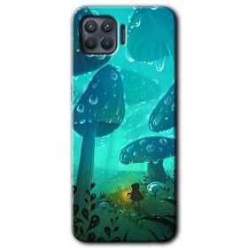 Oppo Reno 4 Lite Silhoutte Dropss Baskılı Uyumlu Silikon Kılıf