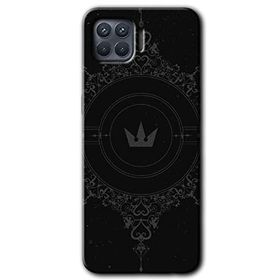 Oppo Reno 4 Lite Siyah Mandala 1 Baskılı Uyumlu Silikon Kılıf