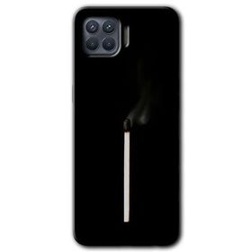 Oppo Reno 4 Lite Sönmüş Kibrit Baskılı Uyumlu Silikon Kılıf