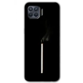 Oppo Reno 4 Lite Sönmüş Kibrit Baskılı Uyumlu Silikon Kılıf