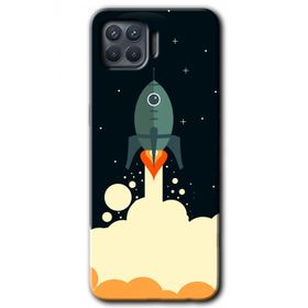 Oppo Reno 4 Lite Space Smoke Baskılı Uyumlu Silikon Kılıf