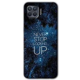 Oppo Reno 4 Lite Stars Wallpaper Baskılı Uyumlu Silikon Kılıf