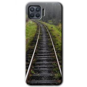 Oppo Reno 4 Lite Tren Yolu Baskılı Uyumlu Silikon Kılıf