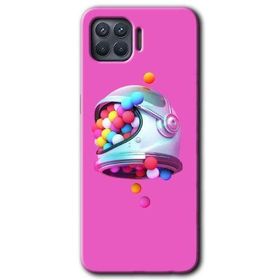 Oppo Reno 4 Lite Uzay Başlığı Baskılı Uyumlu Silikon Kılıf