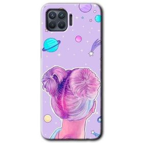 Oppo Reno 4 Lite Uzaylı Kız Baskılı Uyumlu Silikon Kılıf