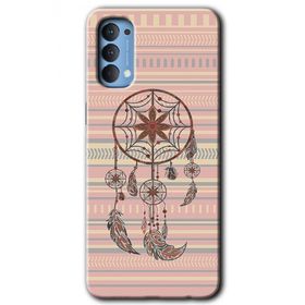 Oppo Reno 4 Mandala Retro Baskılı Uyumlu Silikon Kılıf