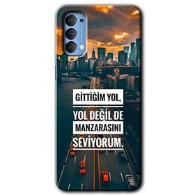 Oppo Reno 4 Manzara Seviyorum Baskılı Uyumlu Silikon Kılıf